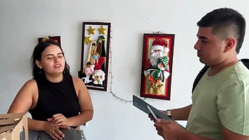 Young Woman Creampied & Squirting by Triple Cock Surprise