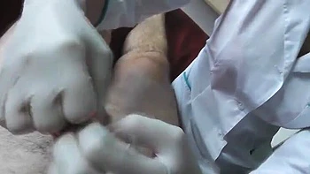 Naughty Step Mom Nurse Fucks Boy POV with Gloves