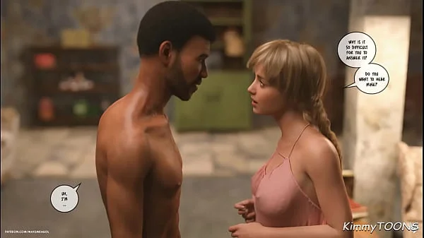 Lunch Break pt. 2 - Housewife caught fucking a Blackman in the basement