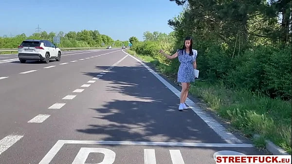 STREETFUCK Sweet Girls search for a ride and .....