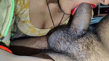 Esposa indiana chupando meu quente gozo