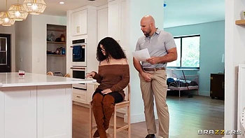 Teen Brunette Sucks Jmac's Thick Cock at Open House