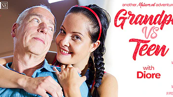 Горячий дед трахает непослушную брюнетку тинейджерку