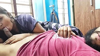 Hot Indian Stepmom Sucks Stepson’s Cock in Mall