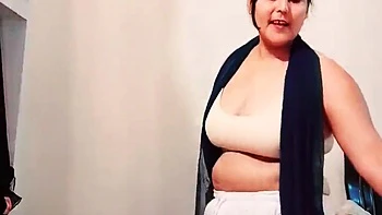 Indian Brunette Dancing Solo, Sexy Moves