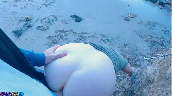 Stepson cheats with stepmom on the beach
