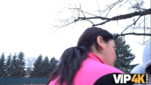 VIP4K. Woman doesnt feel shy to be penetrated in front of husband