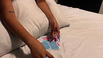 Step Sis Card Game Goes Wild - Yohamedi Deep Throat POV Riding