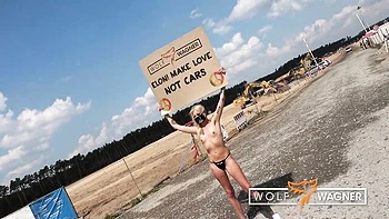 German Public Pussy Fuck POV with Kitty Blair