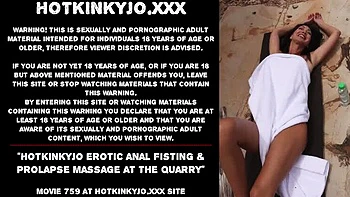 HotKinkyJo Gets Anal Fisted & Prolapsed Massage Outdoors