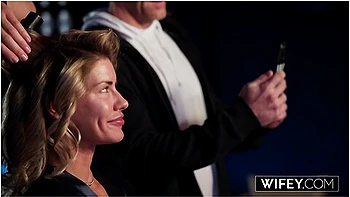 Blonde Hotwife Cassie Bender Gets BBC Creampie Before Hubby