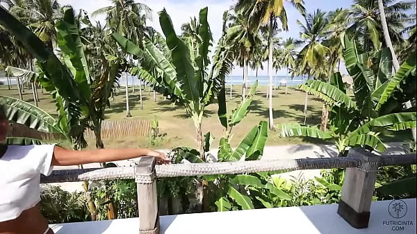 Putri Cinta stripping and bending over ready to receive a big cock