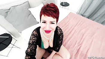 Liza Pinelli's Big Tits POV Fuck & Cum Tasting