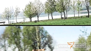 Samantha Kiss gostosa mostrando peitões e fodendo ao ar livre