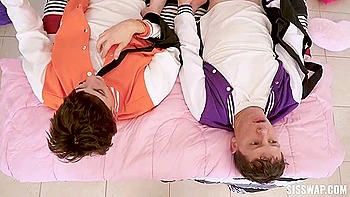 Young Brunette Slut Shakes Ass for Big Cock Group Fuck