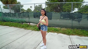 Brunette Latina Takes Anal and Facial