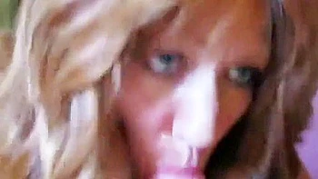 Step-Mom Catches Blondie Jerking Off in Her Bed
