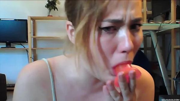 Deep Throating Dildo Gagging Adventures