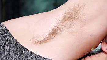 Hairy Brunette Pussy Spreading and Fingering