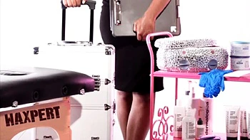 Shaved Brazilian Solo Waxing Fetish