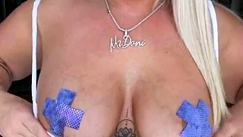Blonde amateur with huge tits getting fucked