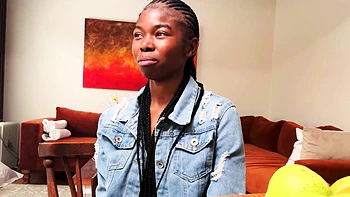 African teen nails huge black cock on casting