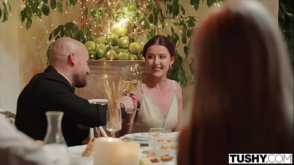 TUSHY Runaway bride Sybil has anal adventure before wedding