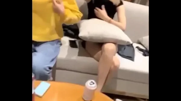 Friends playing strip game