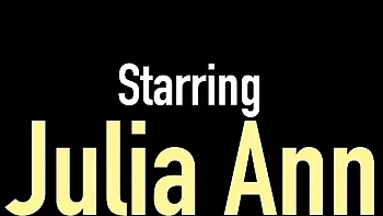 Julia Ann's Big Fake Tits Solo Milf Show