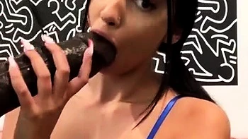 Brunette babe jerks off with her favorite toys