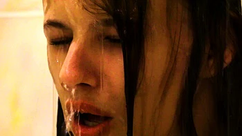 Brunette Teen Deep Throat Blowjob and Facial