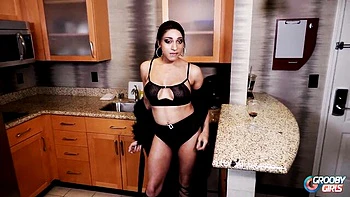 Transgirl Solo Masturbation with Huge Cock