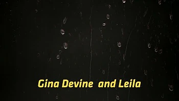 Gina's tiny tits lesbian piss play