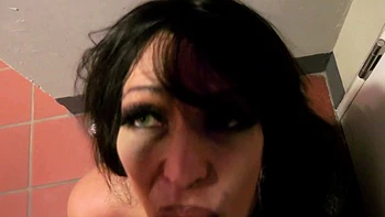 German Milf Takes Risky Public Blowjob