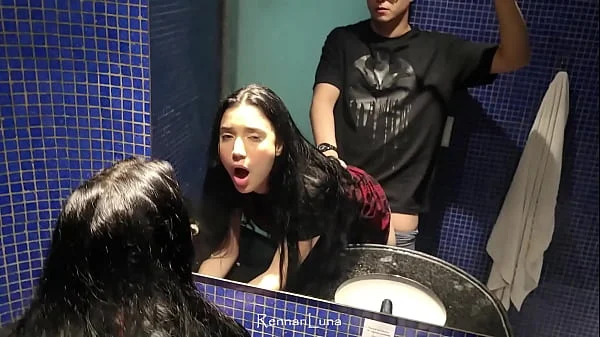 After the party I fucked the hot ass in the motel bathroom!