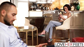 Rough Christina Sage's small tits sex