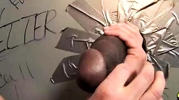 Husband watches Milf Suck Glory Hole cock