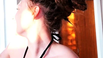 Big Natural Tits Brunette Stepsister Gets Fucked