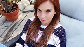 Redheaded siren Kaylee Haze gets raunchy with bad boy Tony in a steamy outdoor tryst by the pool