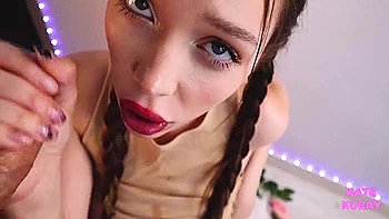 Blowjob With Lips In Red Lipstick