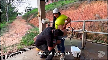 The Mare Got Sick And The Vets Fuck The Busty, Big Ass Latina Owner Until She Squirt 2 Calm Her Down