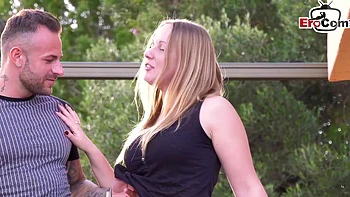 German teen tourist gets picked up and fucked on mallorca
