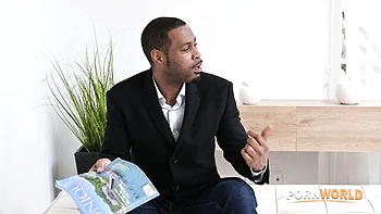 Bouncy Kristof Cale and Darrell Deeps at pornstar scene