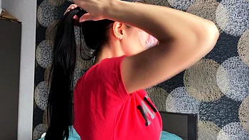 Hottest brunette solo webcam masturbation 2